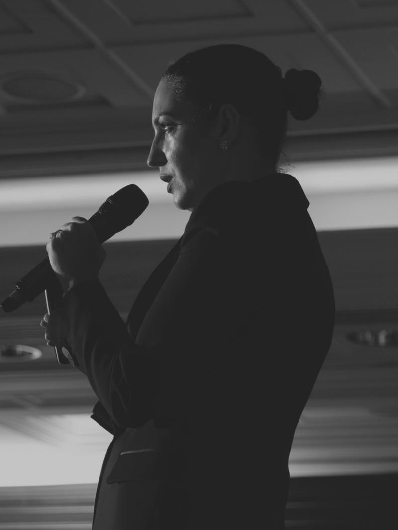 GBX Circle MEVO 2026 in London – &ldquo;EMEA Keynote&rdquo; session AC01 with Andreia Duarte from GenScript, photographed by P. Basanez for the Circle. MEVO Raffles Singapore, connecting today's decisions with a deep heritage in European biotech and cell biology.