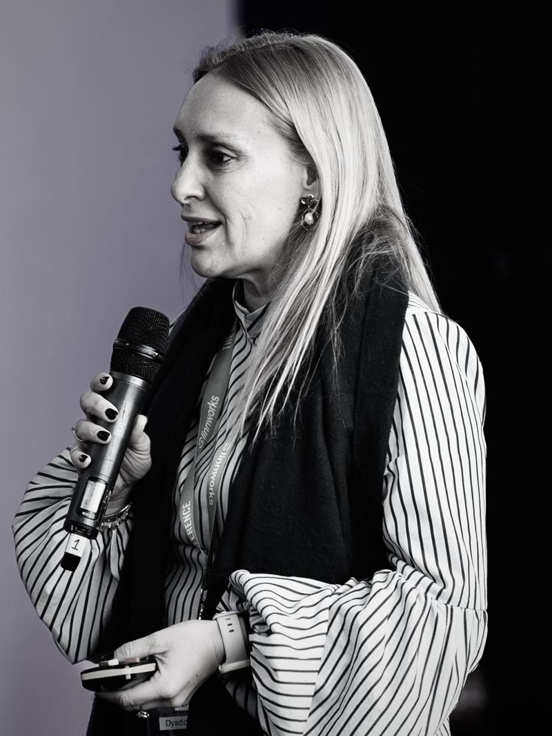 GBX Circle MEVO 2026 in London – &ldquo;Cell Biology Innovation&rdquo; session KN16 with Noelia Valbuena from Dyadic, photographed by P. Basanez for the Circle. MEVO Raffles Singapore, connecting today's decisions with a deep heritage in fungal cell biology and protein expression.